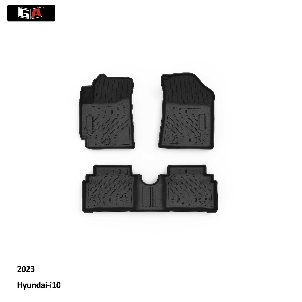 All-Weather Non-Slip TPE Car Mats Durable TPE Floor Mats for  Hyundai-I10 2023 Automotive Mats