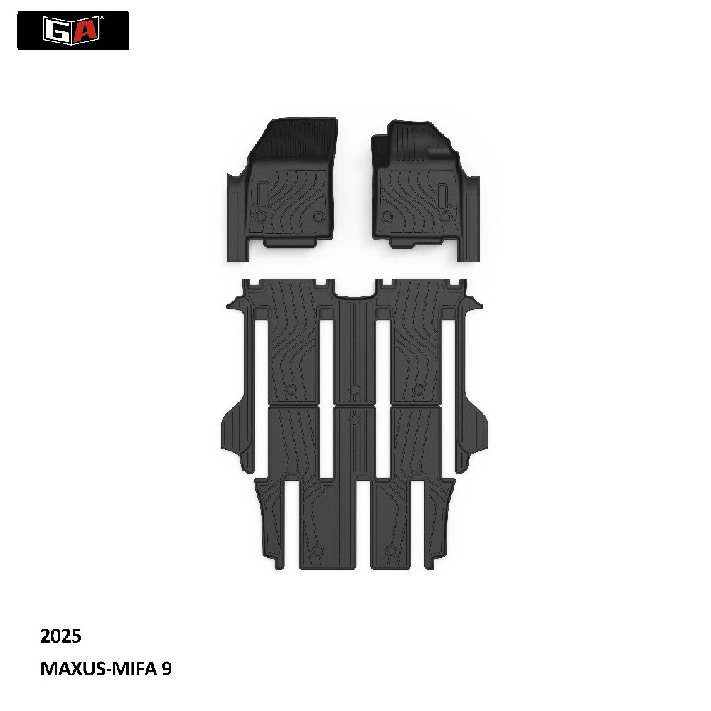 GA TPE Car Mats Waterproof Car Floor Mats Car Carpets Mats Single Layer Foot Mat for MAXUS-MIFA 9