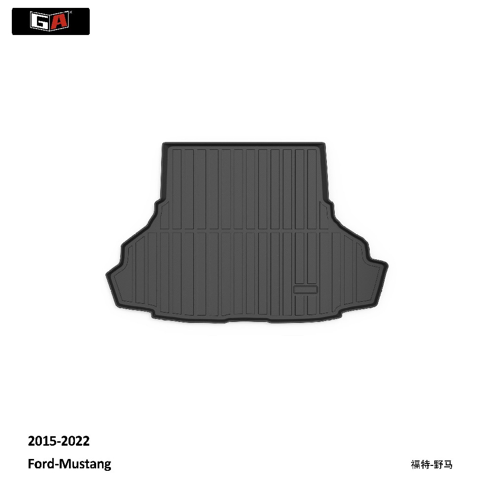 GA Eco-friendly TPE Car Trunk Mat for 15-22 Ford-Mustang Waterproof Easy Clean Car Trunk pad Mat