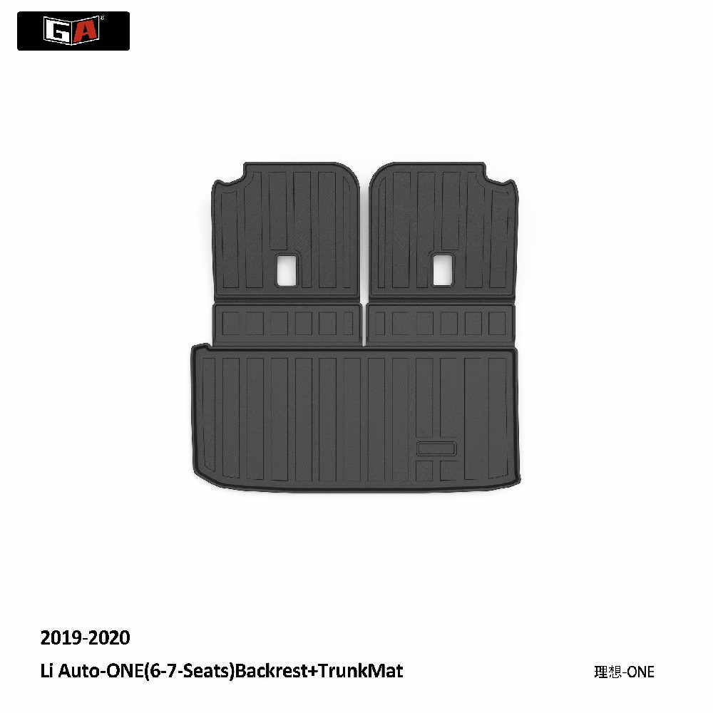 GA Factory Custom 3D TPE Trunk Mat Use for Li-ONE Waterproof Rear Cargo Liner