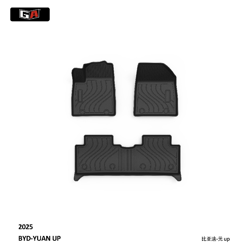 GA High Quality ECO-friendly TPE Car Mats Waterproof  Car Foot Floor Mats for BYD-YUAN up 2025