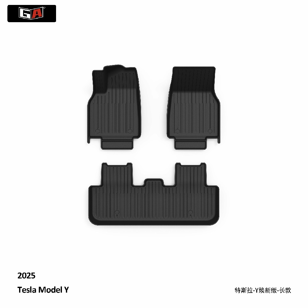 GA ECO 3D TPE Car Mats Fit for Tesla Model Y 2025 Non Slip Durable Car Floor Foot Mats