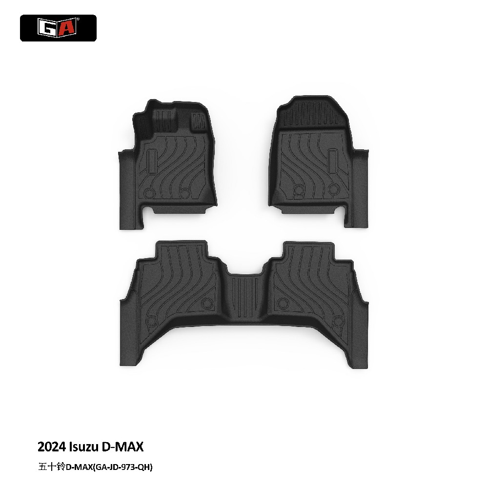 GA TPE Eco Mat Fit for Isuzu D-MAX 2024 High Cover Non Slip Easy-clean Car Floor Mats
