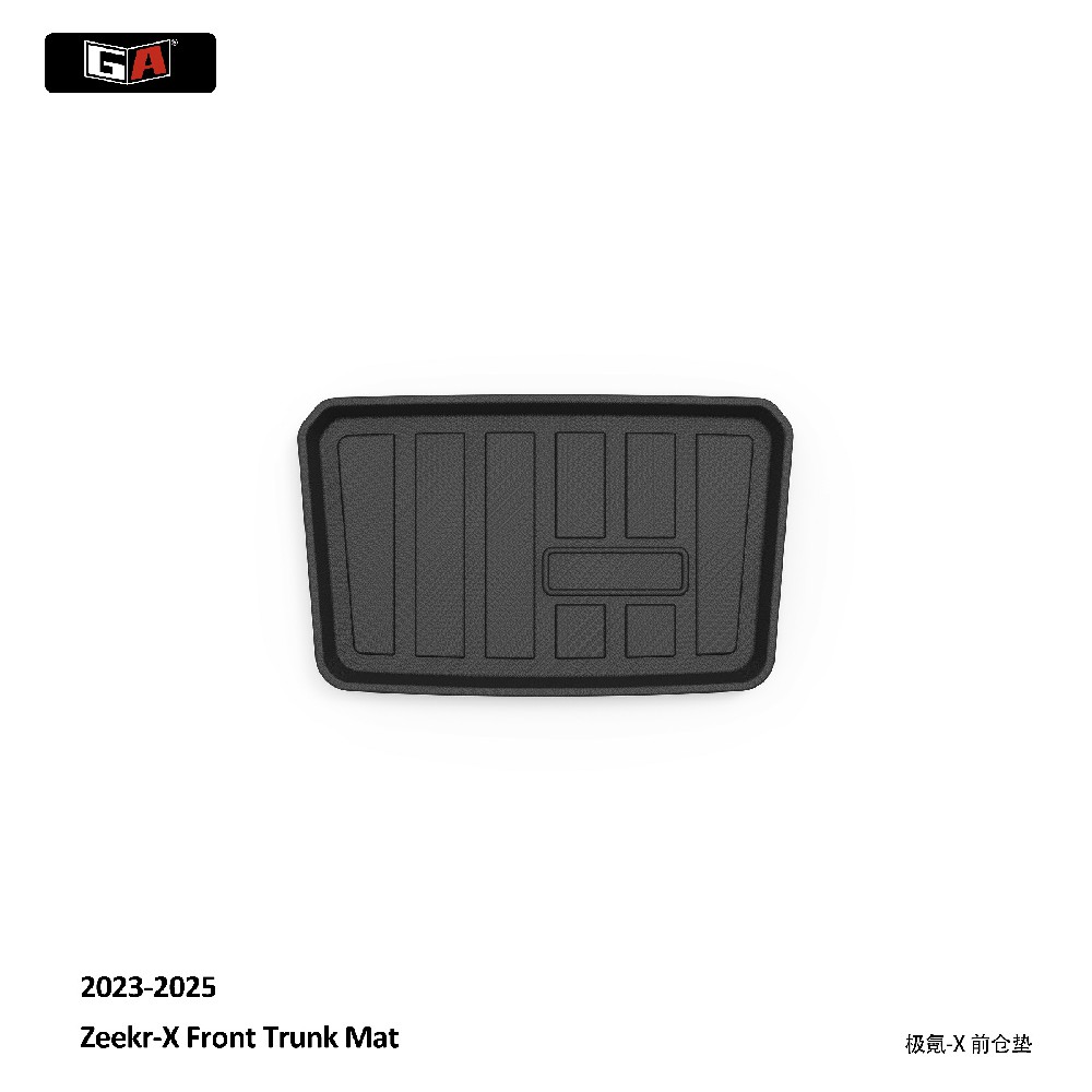 GA 3D TPE Eco Trunk Mat for ZEEKR X-Front Trunk 2023-2025 Easy Clean Rear Cargo Mat