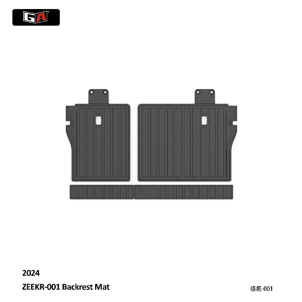GA Luxury ECO TPE Trunk Mat for ZEEKR 001--Backrest 2024 Easy-clean Rear Cargo Mat