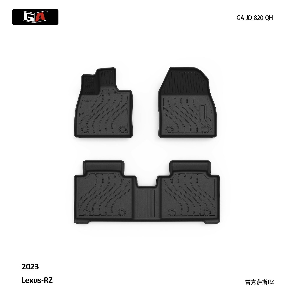 GA TPE Car Mats for Lexus-RZ 2023 Non Slip TPE Car Floor Mats Waterproof Car Foot Mat