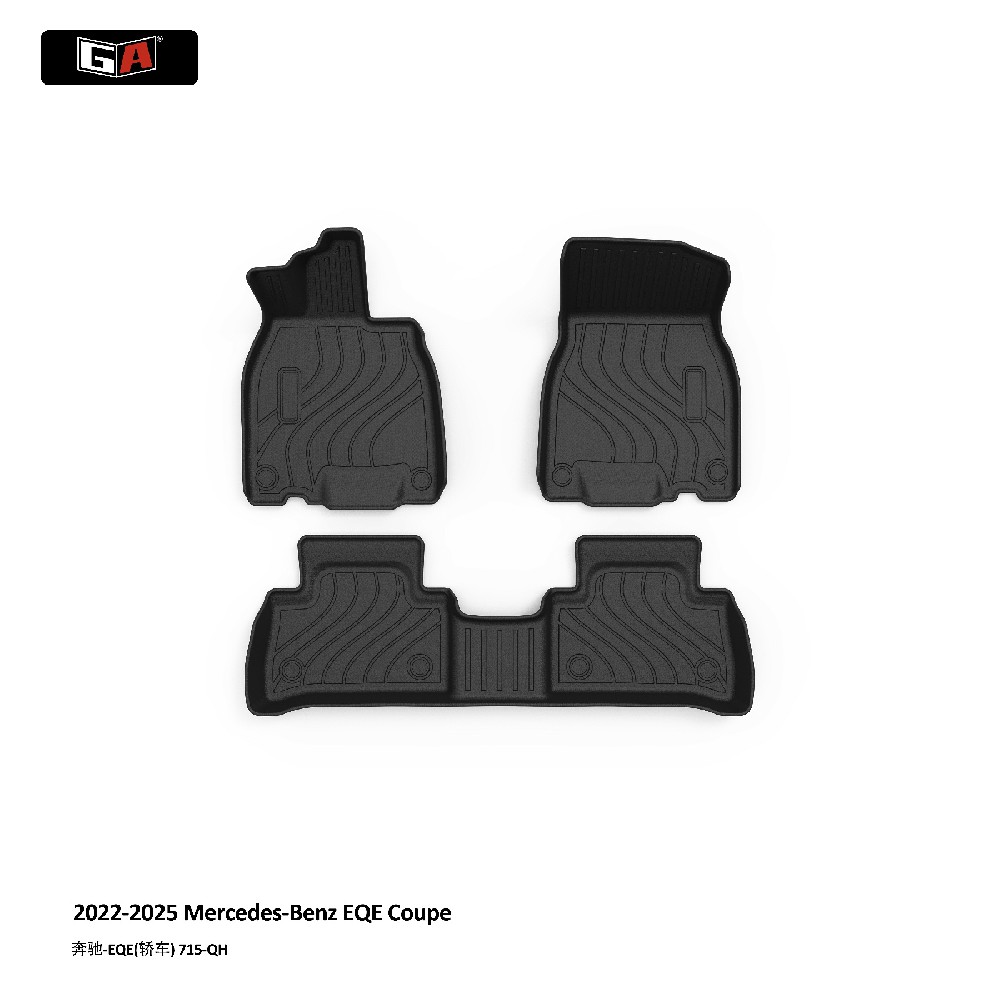 GA 3D TPE Eco Mat for Mercedes-Benz EQE Coupe 2022-2025 Non Slip Easy-clean Car Mats