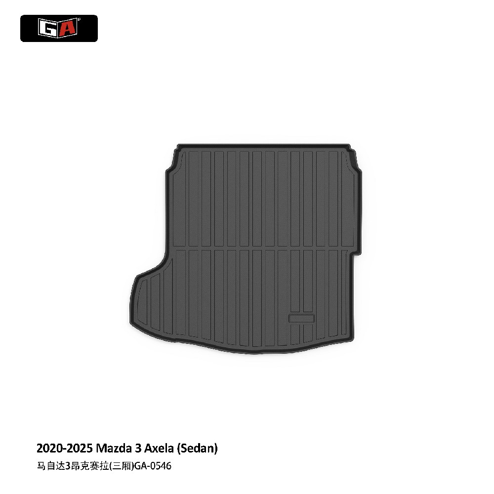 GA TPE ECO Trunk Mat for MAZDA3 Axela (Sedan) 2020-2025 Easy-clean Rear Cargo Mat