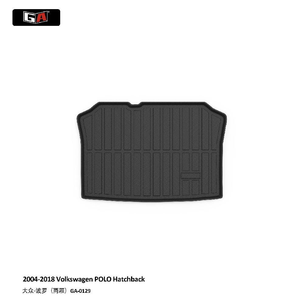 GA TPE ECO Trunk Mat for Volkswagen POLO Hatchback 2004-2018 Easy-clean Cargo Mat