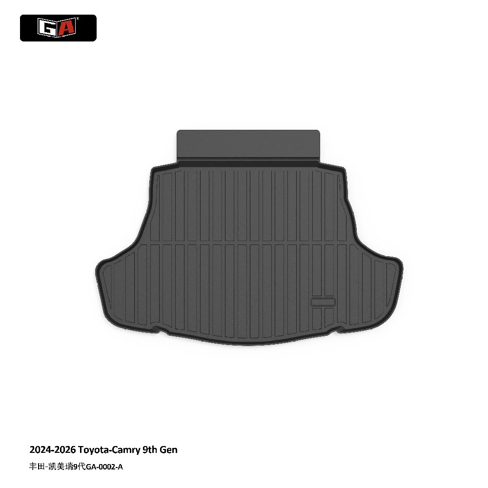 Wholesale Price GA TPE Trunk Mat 2024-2026 Toyota-Camry 9th Gen Black Trunk Liner Boot Mat