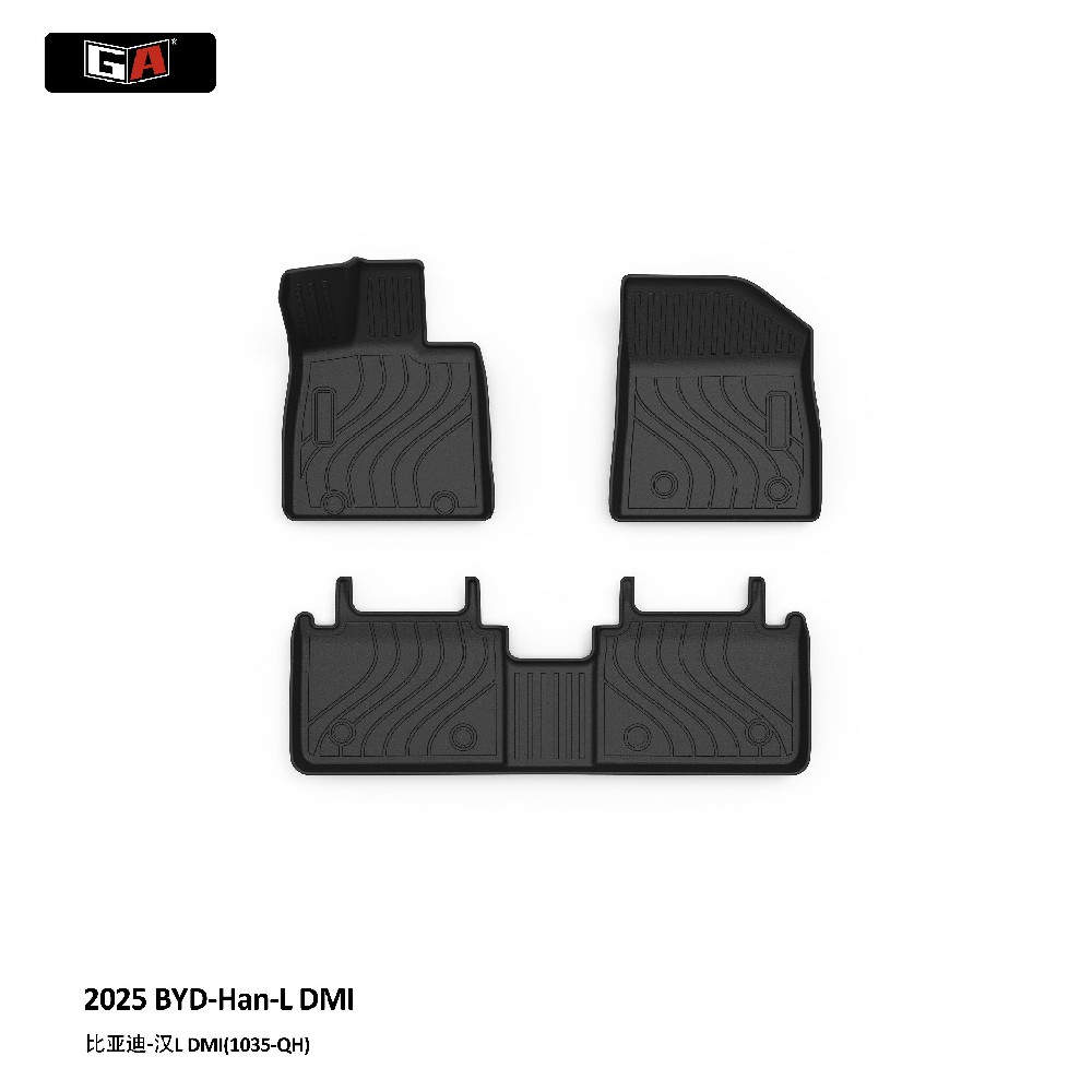 GA Luxury Custom TPE Car Mats for 2025 BYD-Han L-DMI Car Interior Floor Mat