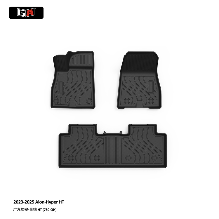 GA Hot Selling Full Set 3D TPE Car Mats Customized Car Floor Mats for Aion Hyper HT 2023-2025