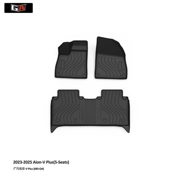 GA Hot Selling TPE Car Mats for Aion V PLUS 2023-2024 All Weather Non-slip Car Floor Mats