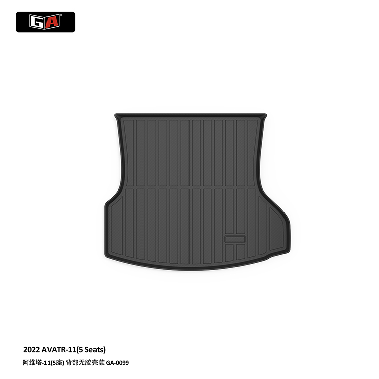 GA Eco-friendly TPE Car Mat Trunk Mat for 2022 AVATR 11 Easy to Clean Rear Trunk Mat Car Boot Mat