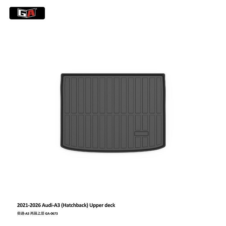 GA Luxury 3D Eco TPE Trunk Mat for Audi A3 Hatchback 2021-2025 Rear Cargo Car Mat Accessories
