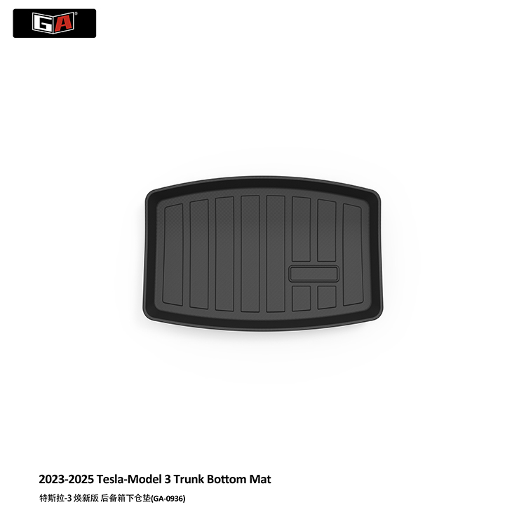 GA Easy Installation TPE Car Mat Car Accesorios Anti Slip Car Trunk Mat for 2023-2025 Tesla Model 3