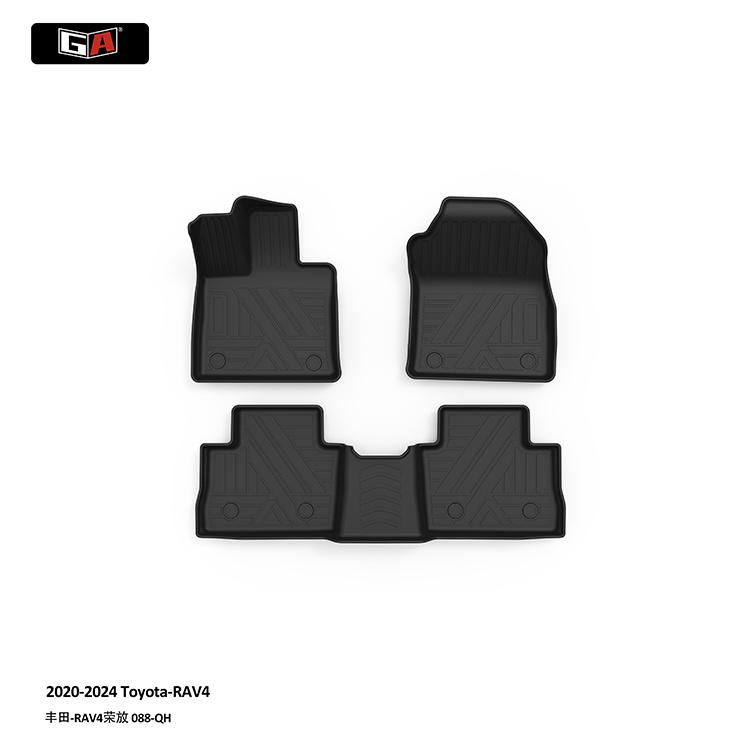 GA High Quality TPE Car Mats Durable Waterproof 3D Car Floor Mats for Toyota RAV4 2020-2024