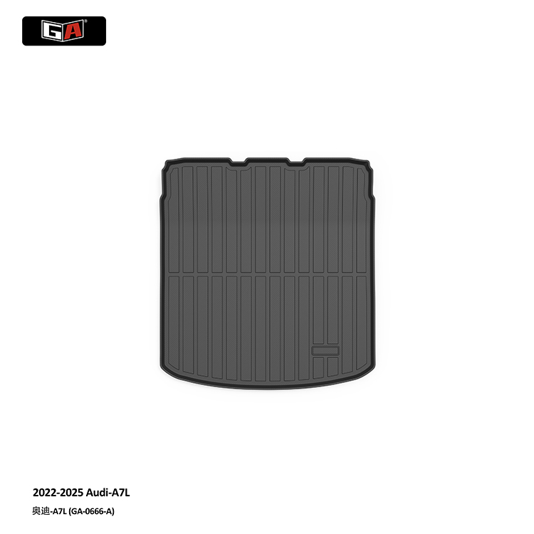 GA Luxury Waterproof TPE Trunk Mat for Audi A7L 2022-2025 Wearable Car Rear Trunk Cargo Mat