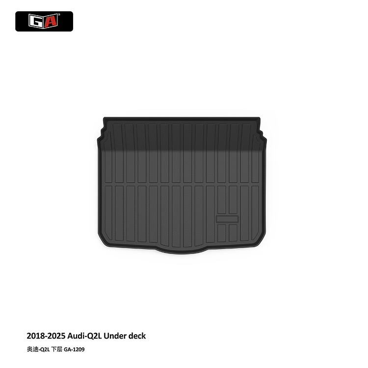 GA Luxury Waterproof TPE Trunk Mat for Audi Q2L 2018-2023 Black Classic Car Mat Rear Trunk Mat