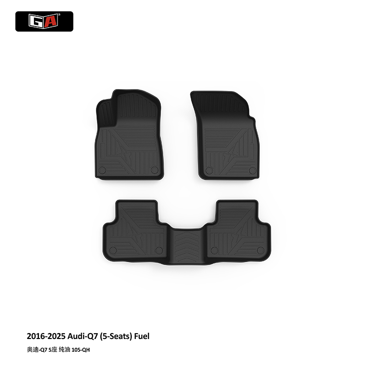 GA Non-toxic and odorless Car Mats for Audi Q7 Eco-friendly Durable TPE Car Floor Mats