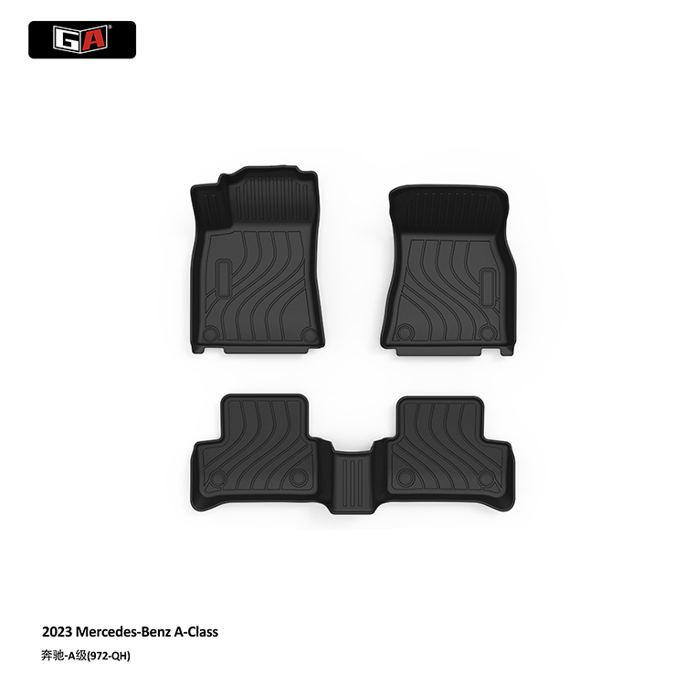 GA All Weather TPE Car Mats for Mercedes-Benz A-Class 2023 Waterproof Car Floor Mats Auto Pad