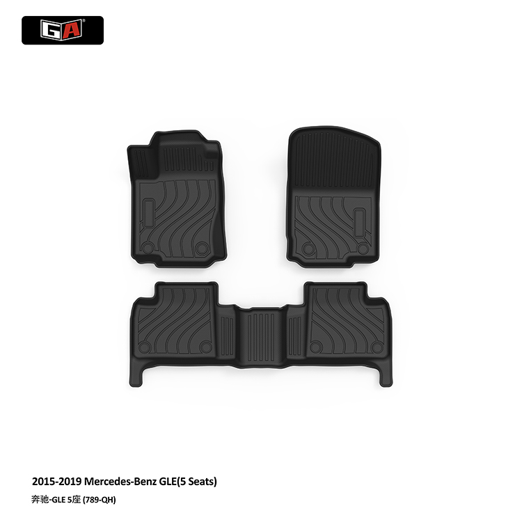 GA Hot Sell TPE Car Mats for Mercedes-Benz GLE 2015-2019 Waterproof Anti slip Car Floor Mats
