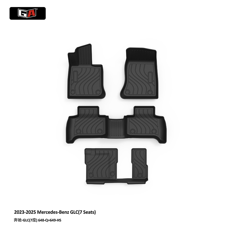 GA 3D TPE ECO Car Mats for Mercedes-Benz GLC 2023-2025 Luxury Custom Car Floor Mats OEM