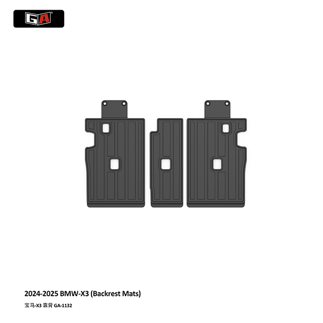 GA Eco-friendly TPE Backrest Mats Fit for BMW X3 2024-2025 Car Mat Waterproof Easy Clean Mat