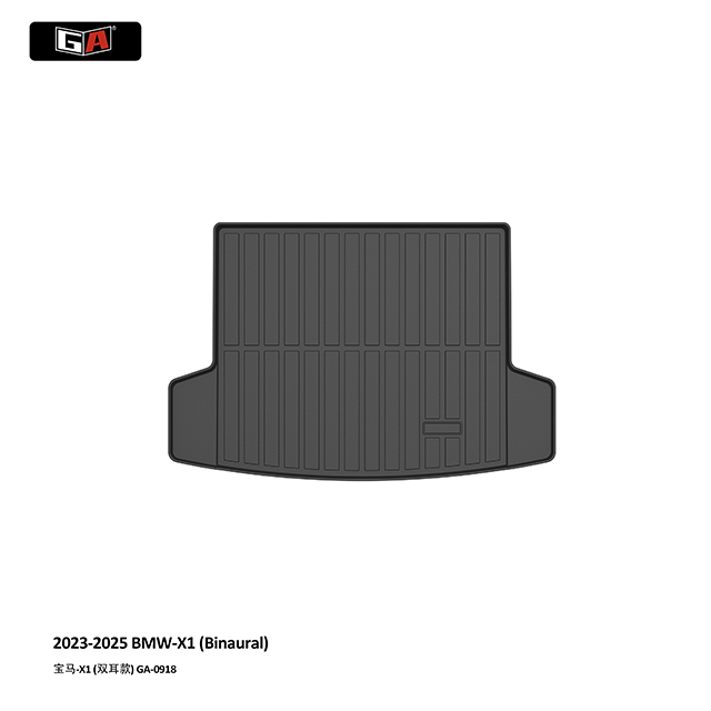GA 3D Waterproof Non-slip TPE Trunk Mat for BMW X1 2023-2025 Black Auto Accessory Car Mat