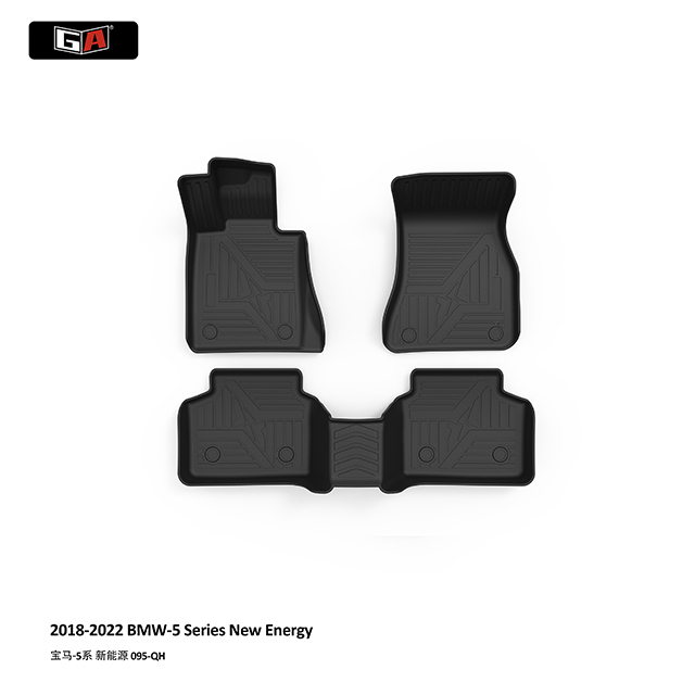 GA All Weather Black TPE Car Floor Mats for BMW 5 Series 2018-2022 Full Set TPE Car Mats