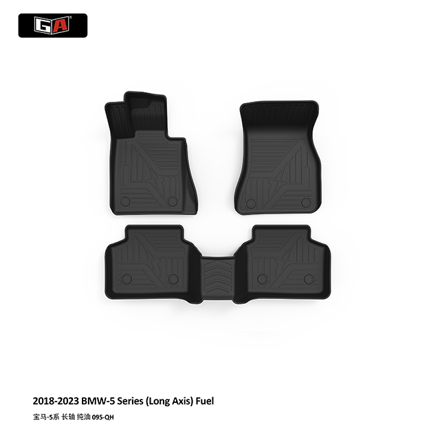 GA ECO-friendly TPE 3D Car Mats for BMW 5 Series 2018-2023 Black Car Foot Mats