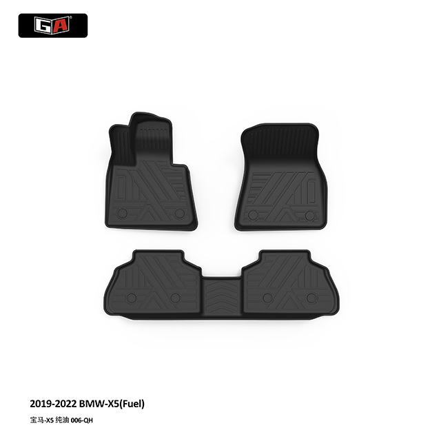 GA Luxury Style Black TPE Car Mats for BMW X5 2019-2022 Waterproof Car Floor Mats Car Accessories