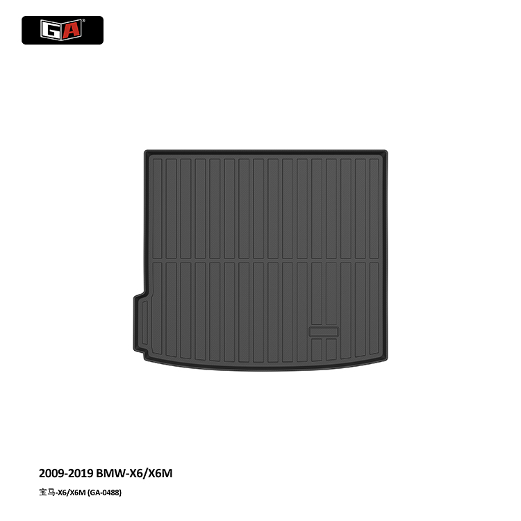 GA 3D TPE Trunk Mat for BMW X6 2009-2019 Waterproof Non-skid Rear Trunk Mat Car Mat