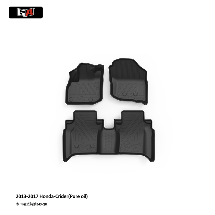 GA New Style Full Set 3D TPE Mats for Honda CRIDER All Season Car Interior Accessories Floor Mats