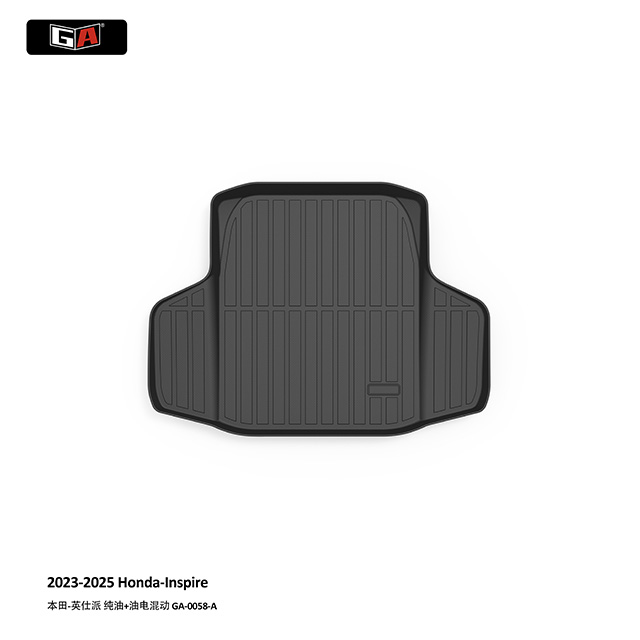 GA Durable 3D TPE Trunk Mat for Honda INSPIRE 2023-2025 Oil-proof Easy Clean Car Rear Cargo Mat