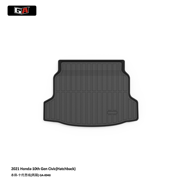 GA Eco-friendly TPE Car Floor Mats for Honda Civic 10th Gen 2021 Easy Clean Car Rear Trunk Mat