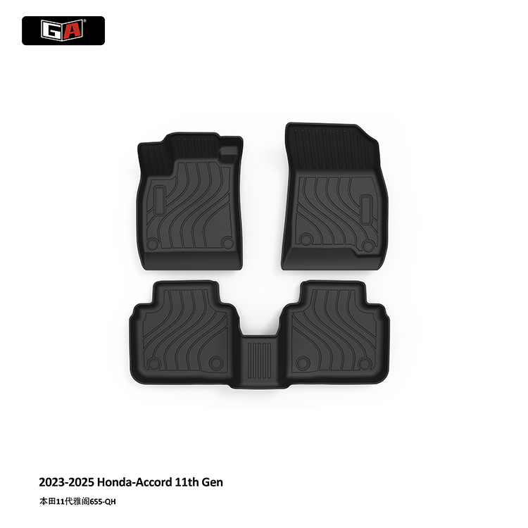 GA Eco- friendly TPE 3D Car Floor Mats for Honda Accord 11th Gen 2023-2025 Custom TPE Car Mats ﻿ ﻿