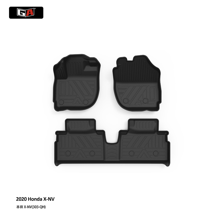 GA All Seasons 3D TPE Car Floor Mats for Honda X-NV 2020 Waterproof Anti-slip Car Mats Carpet Pad