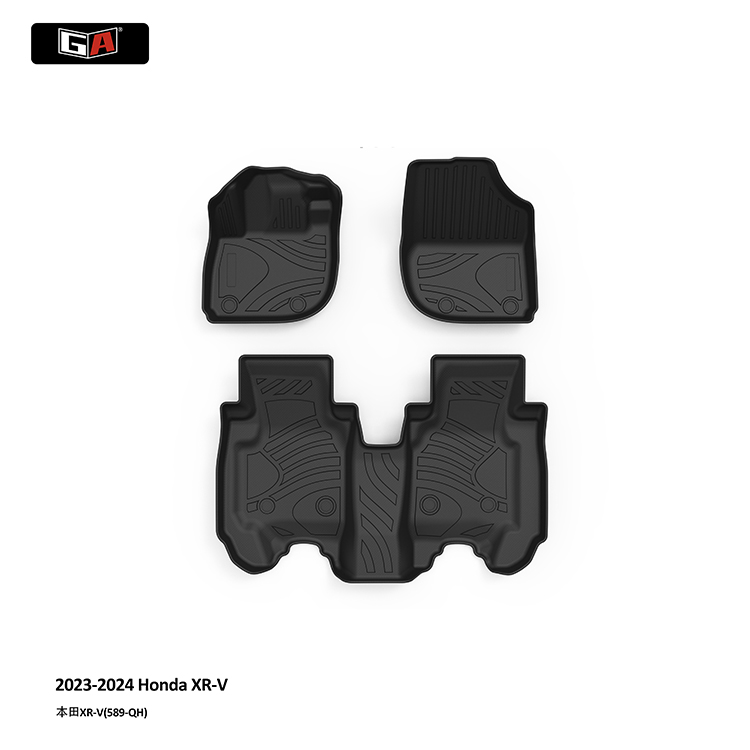 GA Eco-friendly 3D TPE Car Floor Mats for Honda XR-V 2023-2024 Waterproof Durable Car Mats