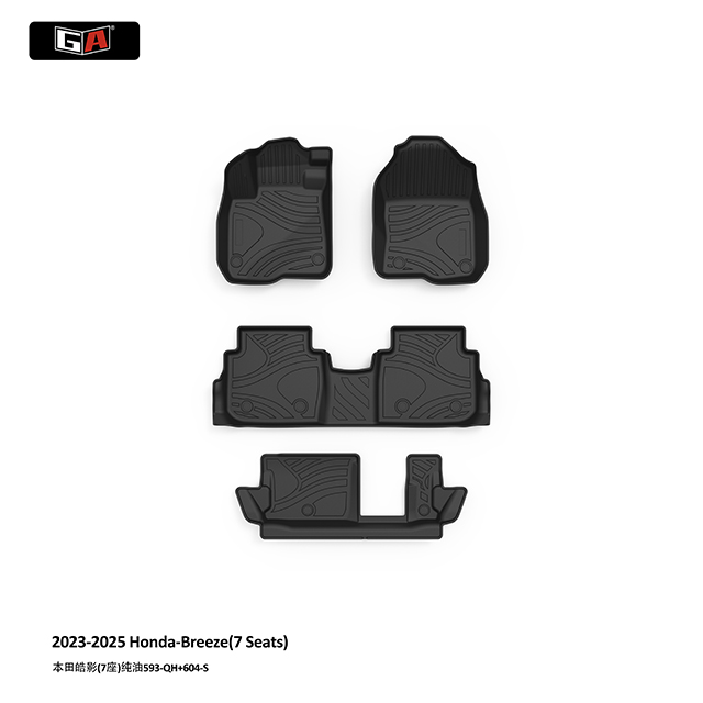 GA Hot Sell TPE Car Floor Mats for Honda Breeze 2023-2025 Eco-friendly Waterproof Car Mats