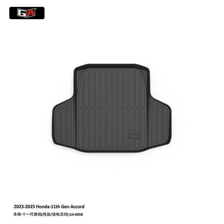 GA All-Weather Durable TPE Trunk Mat for Honda Accord 11th Gen 2023-2025 Waterproof Rear Trunk Mat