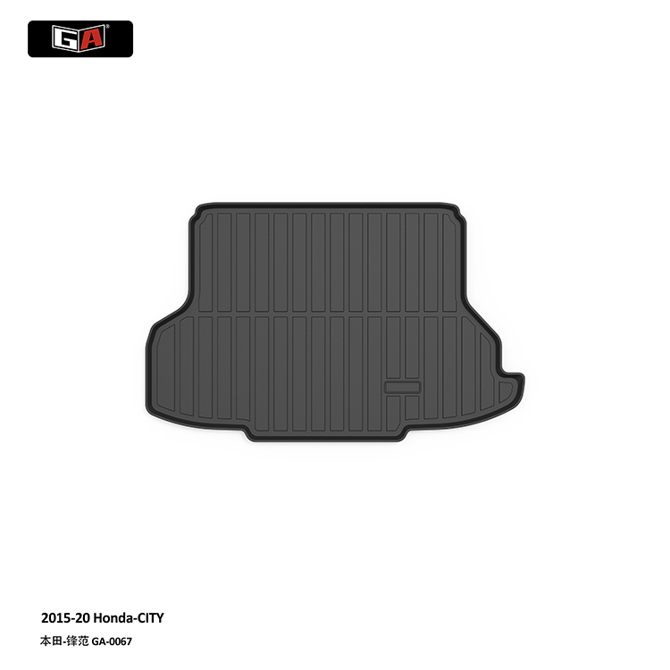 GA  Eco-friendly Odorless TPE Trunk Mat for Honda City 2015-2020 Durable Rear Trunk Mat