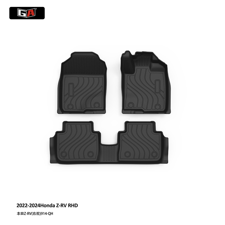 GA High Quality 3D TPE Car Mats for Honda Z-RV RHD 2022-2024 Non-slip Waterproof Car Floor Mats