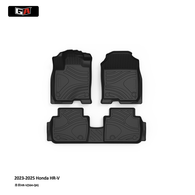 GA All-season Protection TPE Car Mats for Honda HR-V 2023-2026 Scratch-resistant TPE Car Floor Mats