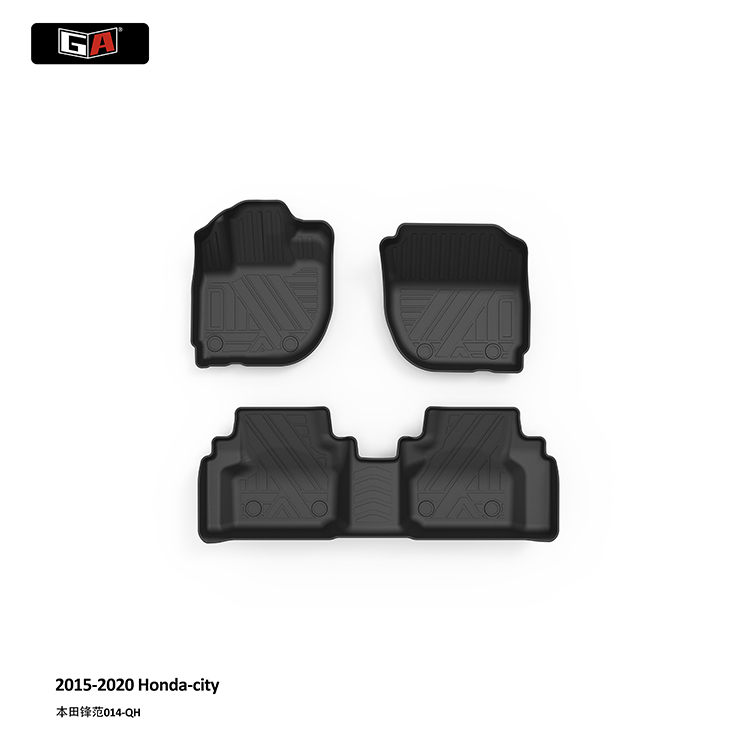 GA Luxury Custom TPE Car Mats for Honda City 2015-2020 Scratch-resistant and Durable Car Floot Mats
