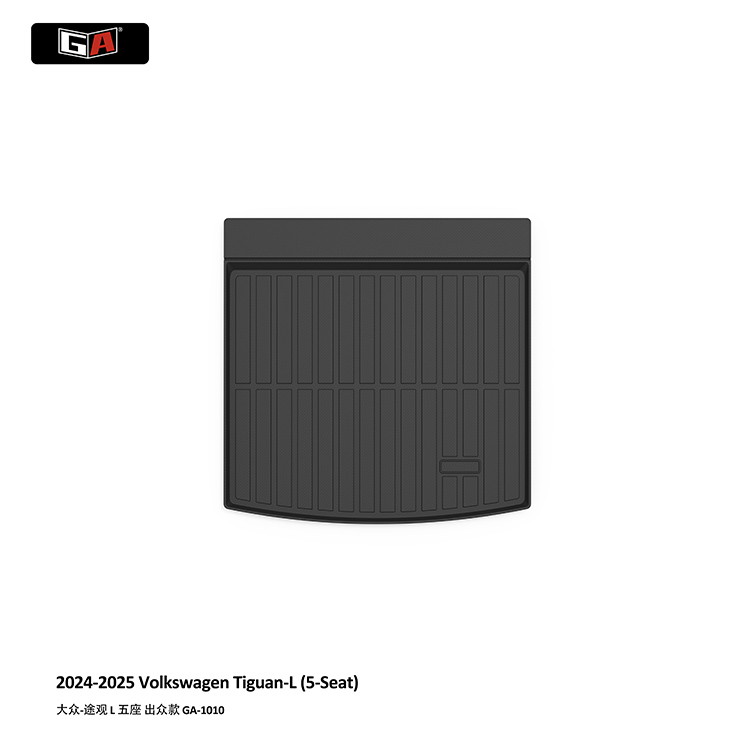GA Eco-friendly TPE Trunk Mat for Volkswagen Tiguan-L 2024-2025 Black Car Boot Mat Rear Trunk Mat