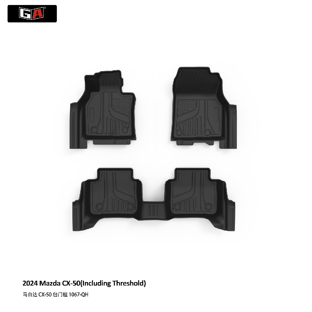 Easy Clean Anti-dirty TPE Car Mats for Mazda CX-50 2024 Custom Fit High Edge Waterproof Floor Liners