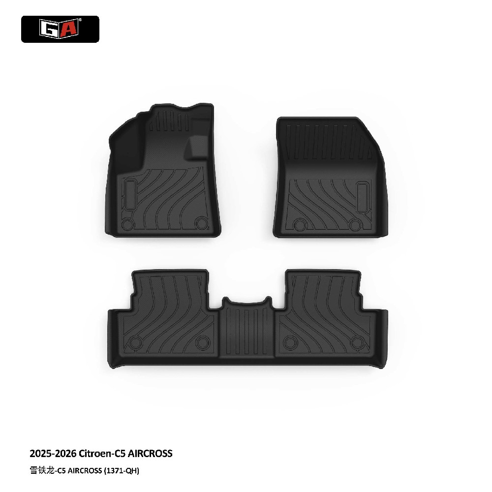 Wholesale TPE Car Floor Mats for Citroen C5 Aircross 2025-2026 Waterproof High Edge Floor Liners Set