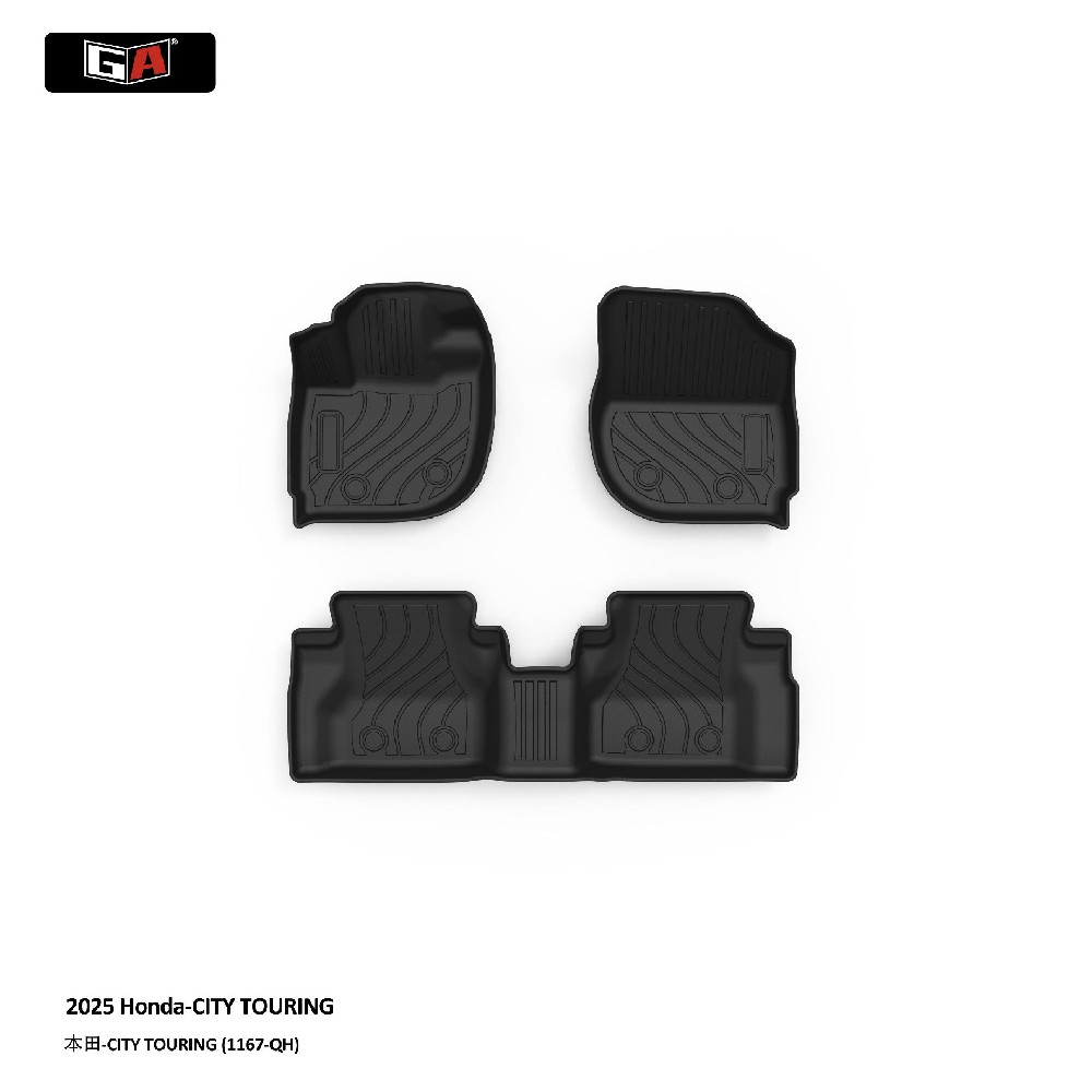 TPE Car Floor Mat for 2025 Honda City Touring All-Weather Odorless Eco-friendly Custom Fit Wholesale