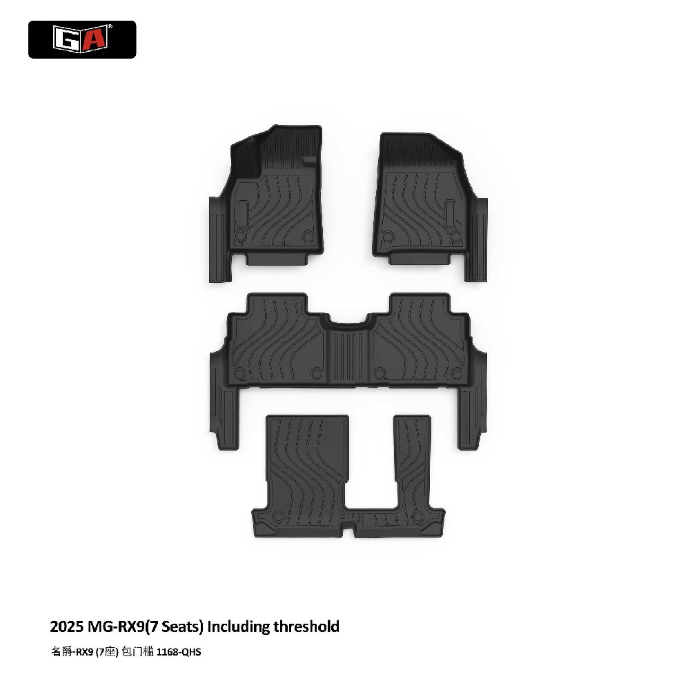 For MG RX9 2025 7 Seats TPE Car Mats All-weather Anti-slip Luxury Auto Accessories Custom Fit